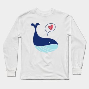 Whale loves you! Long Sleeve T-Shirt